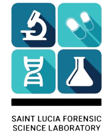 A logo for the saint lucia forensic science laboratory