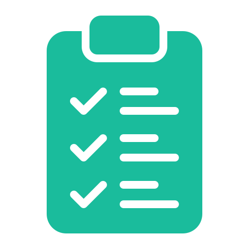 A clipboard with three check marks on it.