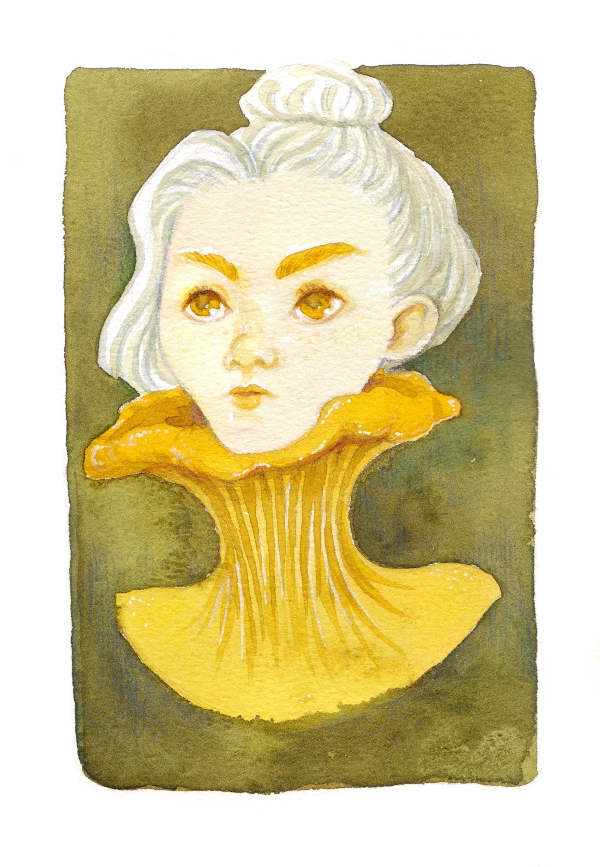 Mariella Fahr Illustration Mädchen Pilze funguary