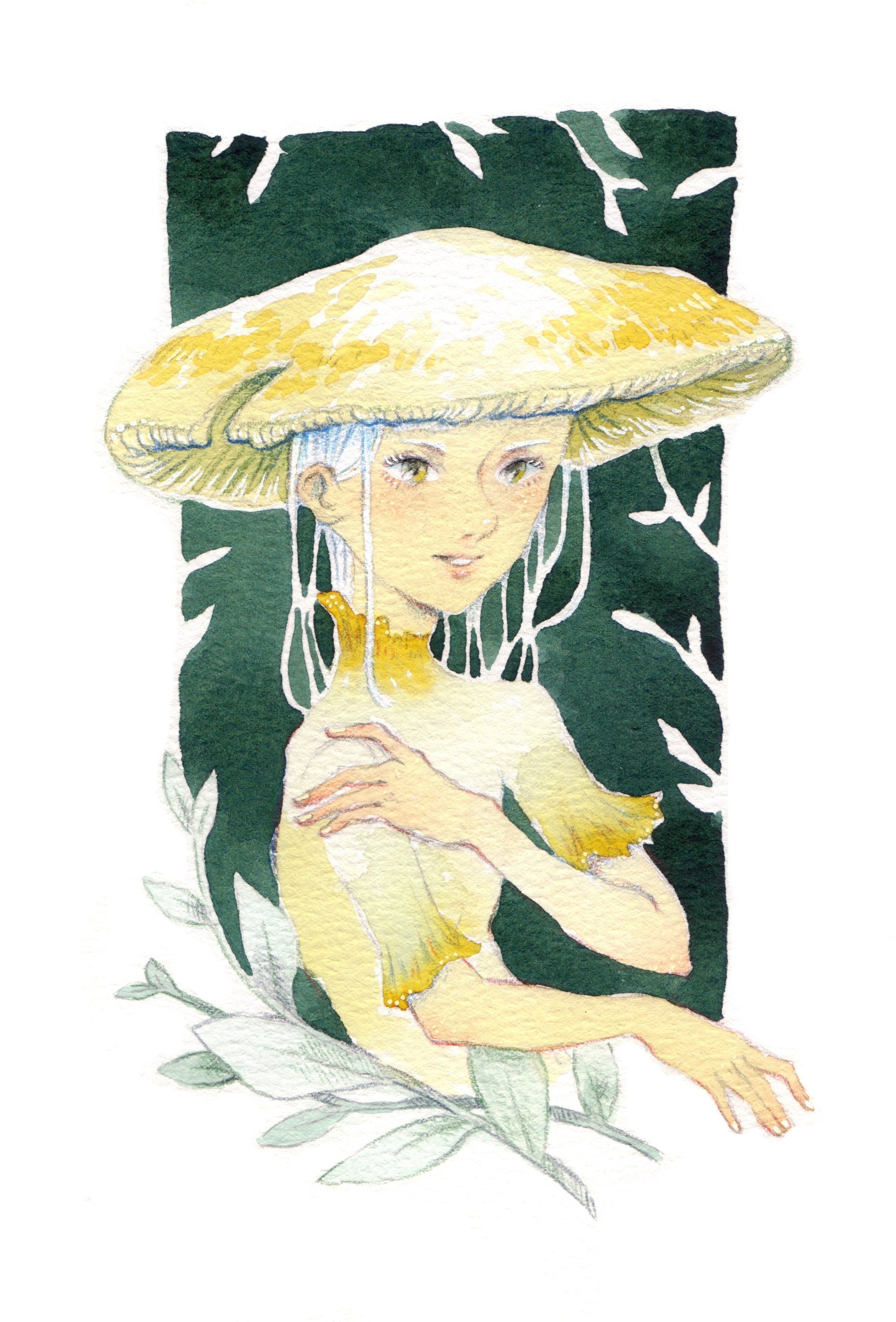 Mariella Fahr Illustration Mädchen Pilze funguary