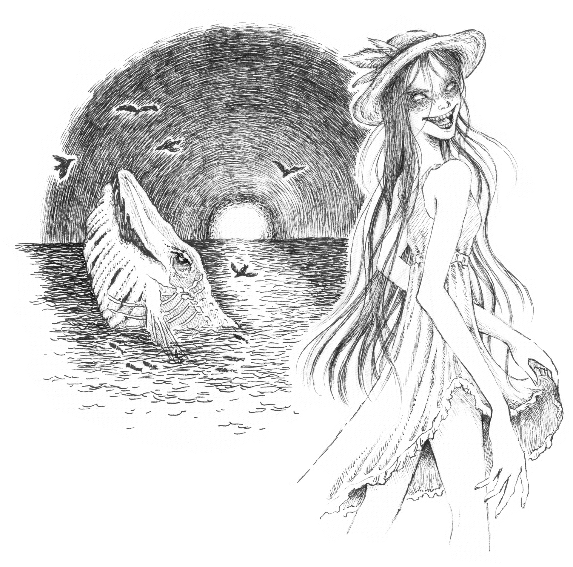 Hachishakusama Mariella Fahr Illustration Japan Geister Geschichten Hachishakusama
