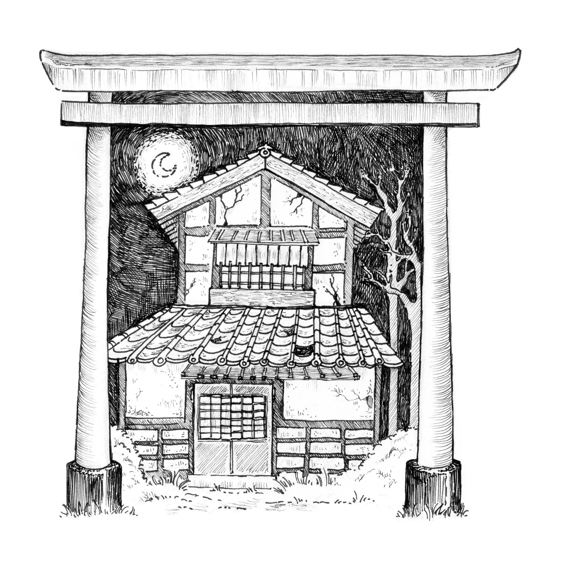 Mariella Fahr Illustration Japan Geister Geschichten