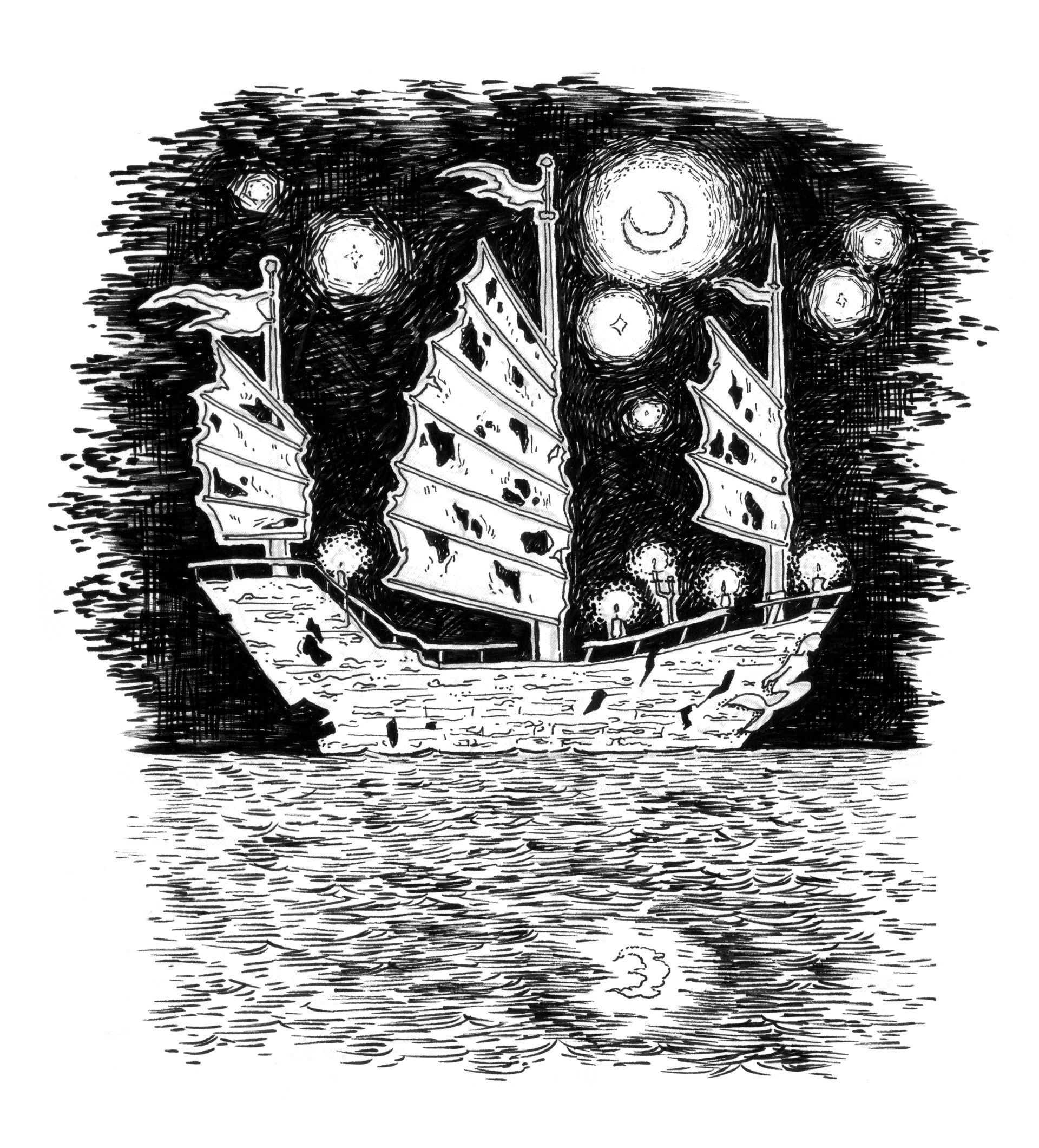 Mariella Fahr Illustration Japan Geister Geschichten