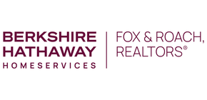 Berkshire Hathaway HomeServices and Fox & Roach, Realtors logos in maroon on a white background