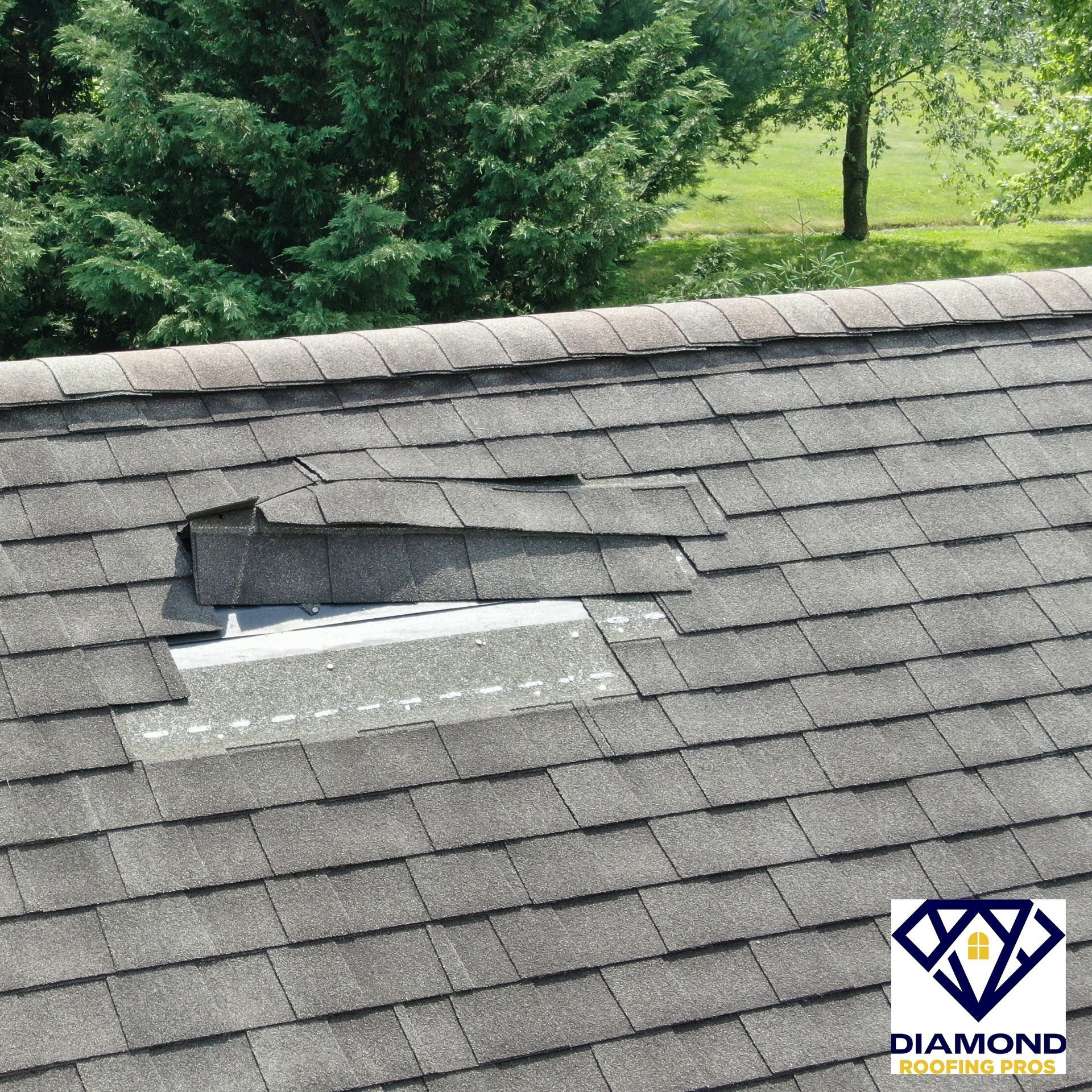 Finished roof replacement project in Barberton OH