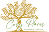 Gold tree logo with green script text “Cosy Places” and “by Charme & Caractère” below