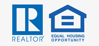 REALTOR and Equal Housing Opportunity logos in blue and white