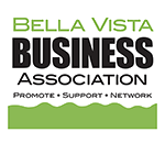 Bella Vista Business Association logo: green text