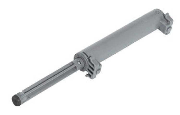 Gray cabinet door lift mechanism, extended.