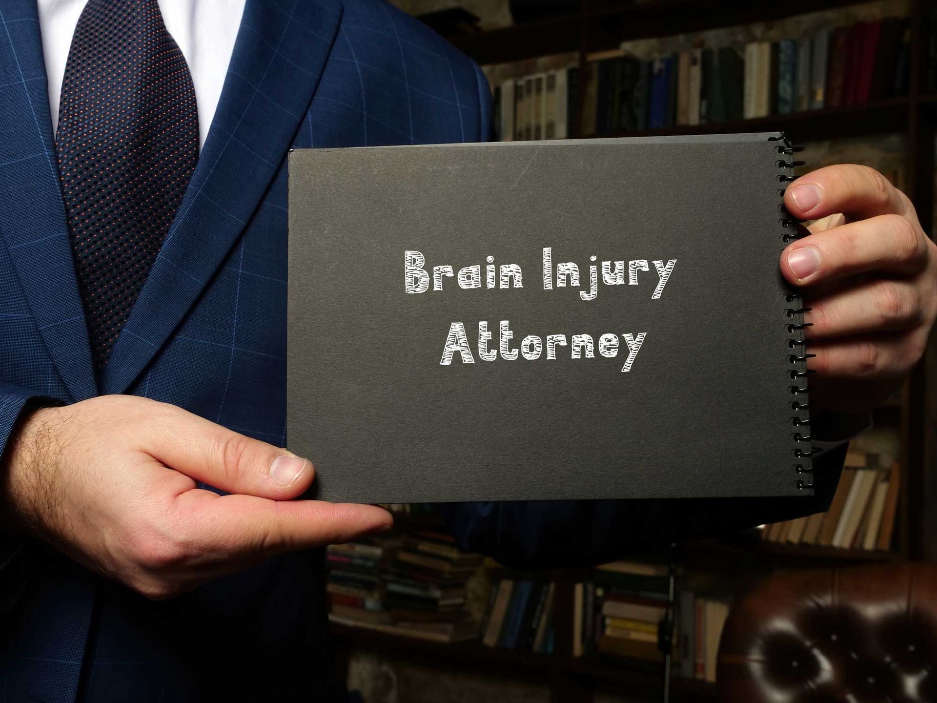 Brain Injury attorney inscription on the sheet. Brain Injury attorney inscription on the sheet.