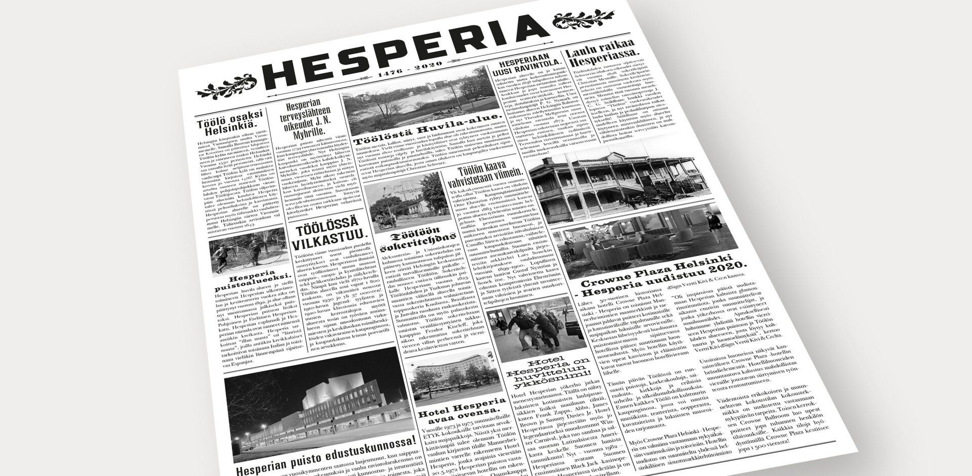 Hesperia - Crowne Plaza - lehti