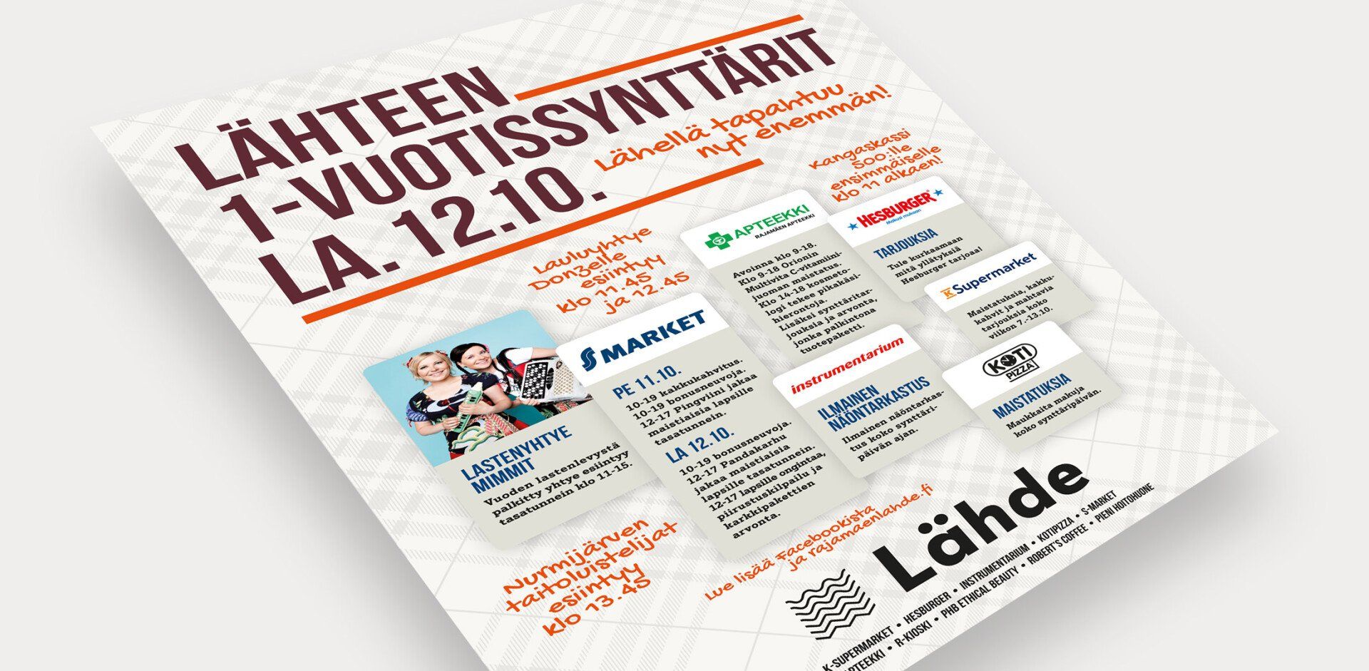 Kauppakeskus Lähde - ilmoitus