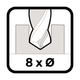 Drilling Depth, 8XD