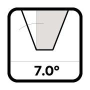 Taper Angle 7.0°