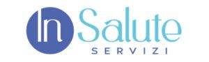 Logo per In Salute Servizi, con testo blu e azzurro e icona circolare blu contenente “In”
