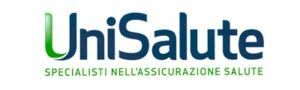UniSalute logo with green and blue text and the tagline “Specialisti nell’assicurazione salute”