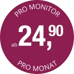Button mit dem Text pro Monitor ab 24,90 € pro Monat