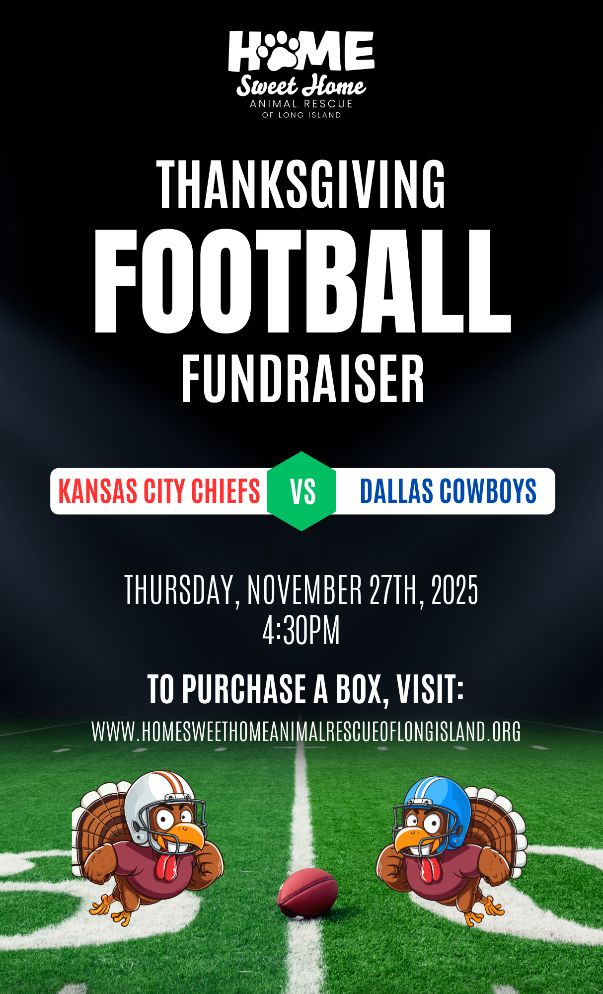 Thanksgiving Football Fundraiser Thanksgiving Football Fundraiser