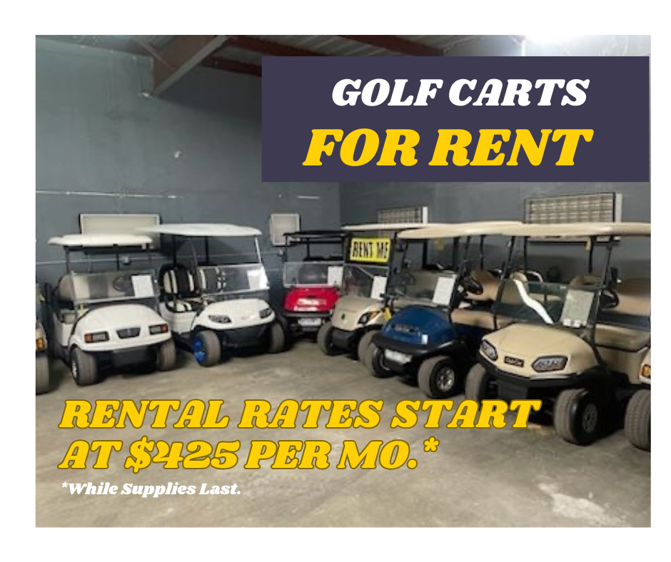 Used Club Car and EZGO golf carts | Hole In One Golf Carts