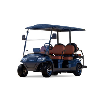2025 ICON EV 6-passenger golf cart Indigo Blue