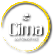 Cina Automotive logo with gray text inside a yellow-ringed circle