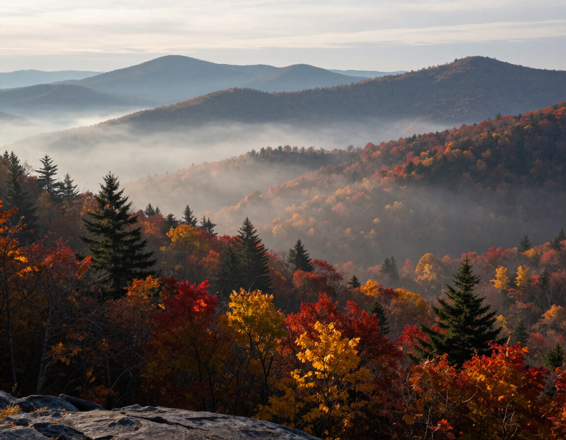 Asheville and Blue Ridge Mountains