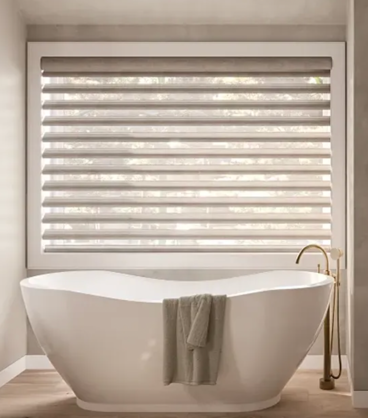 Hunter Douglas Pirouette - Tilt or Open with Powerview Motorization