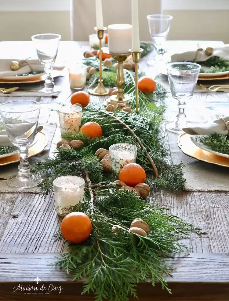 holiday tablescape