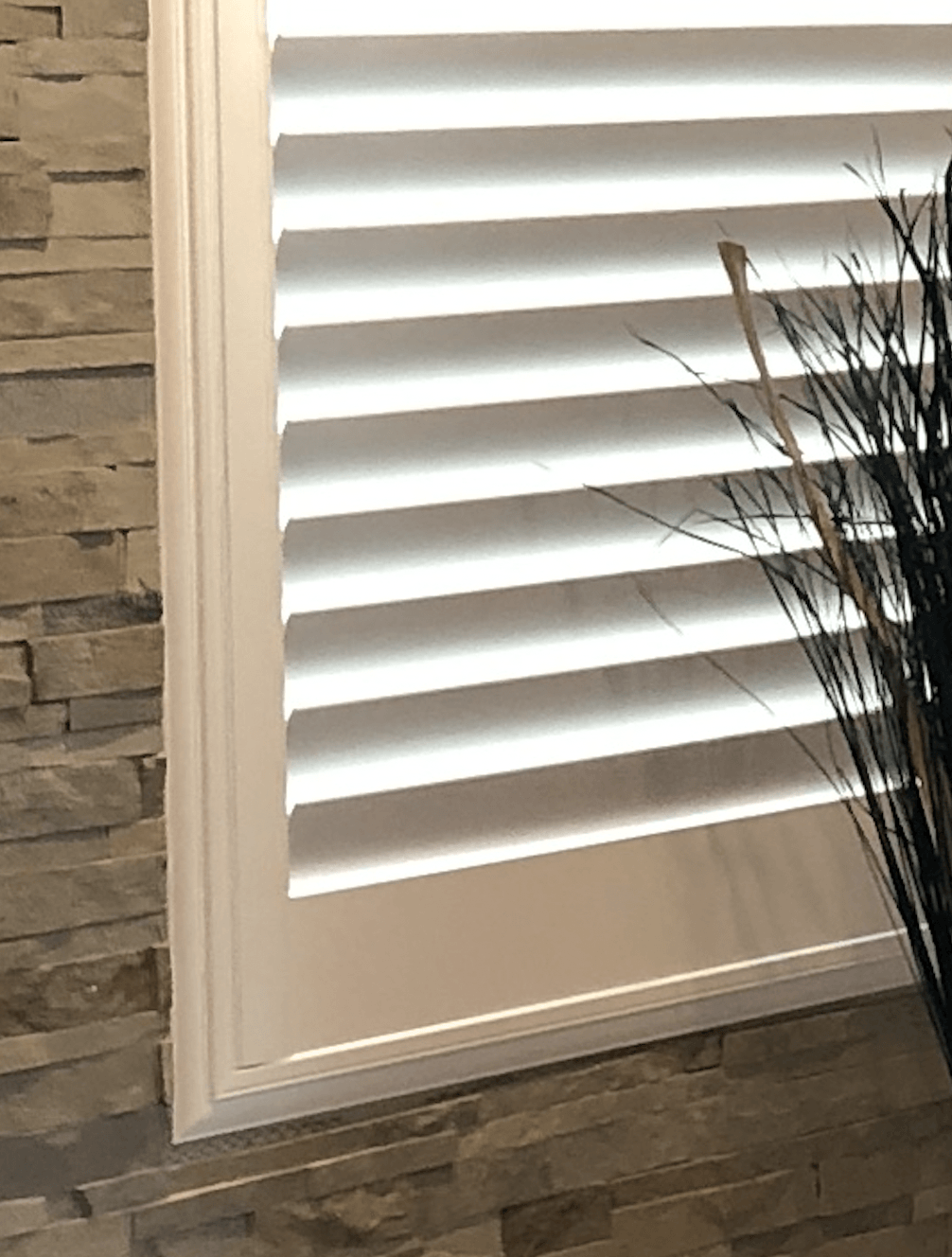 Composite Shutters in living rom window, Poway, CA.
