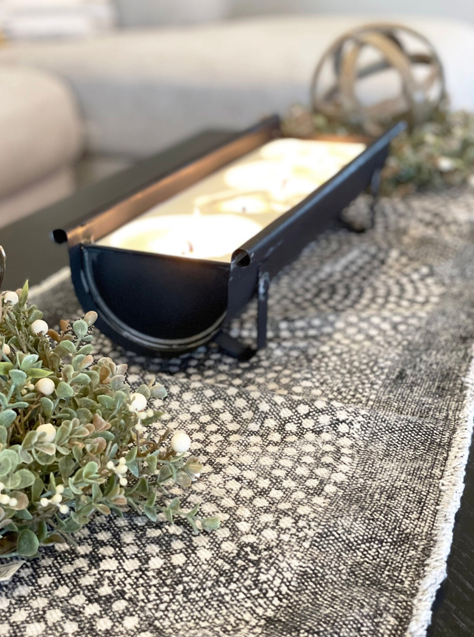 Black Table Runner
