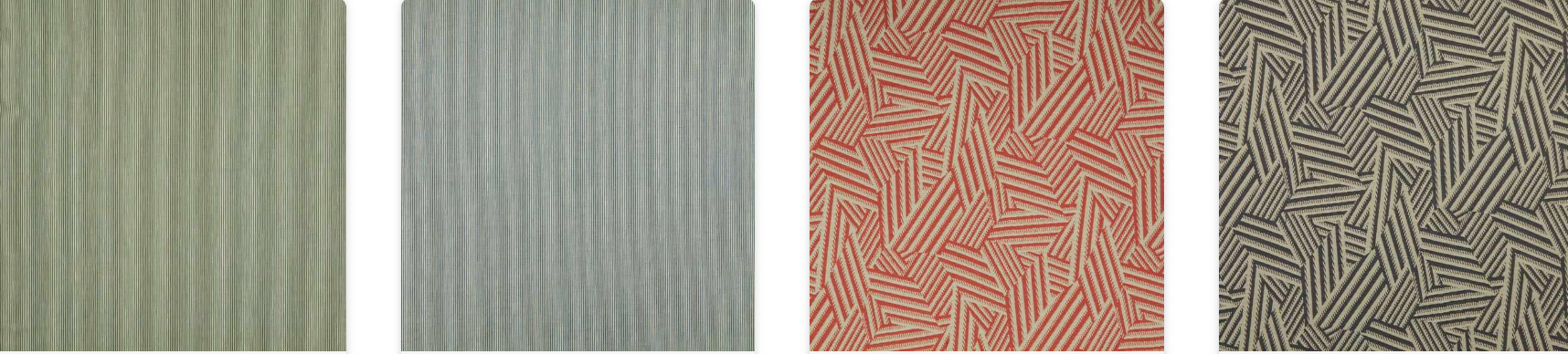 bold and geometric motifs produced in collaboration with esteemed Italian interior designer and couturier, Federico Forquet.