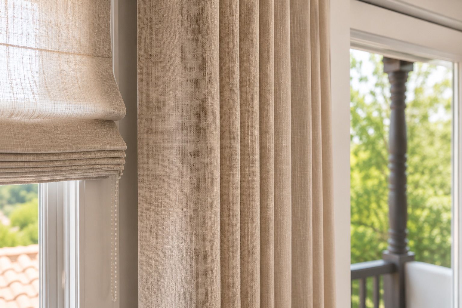 Roman Shade and Drapery fabric - graber rutherford