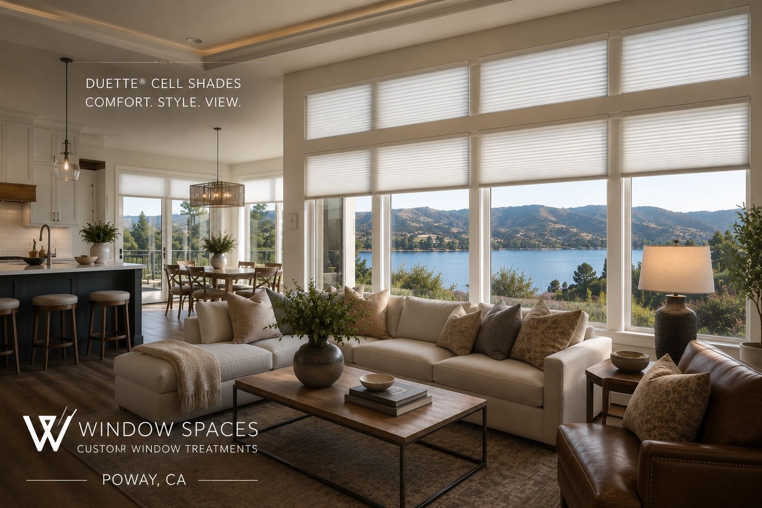 hunter douglas duette cell shades, poway, ca