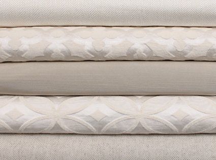 white fabrics.