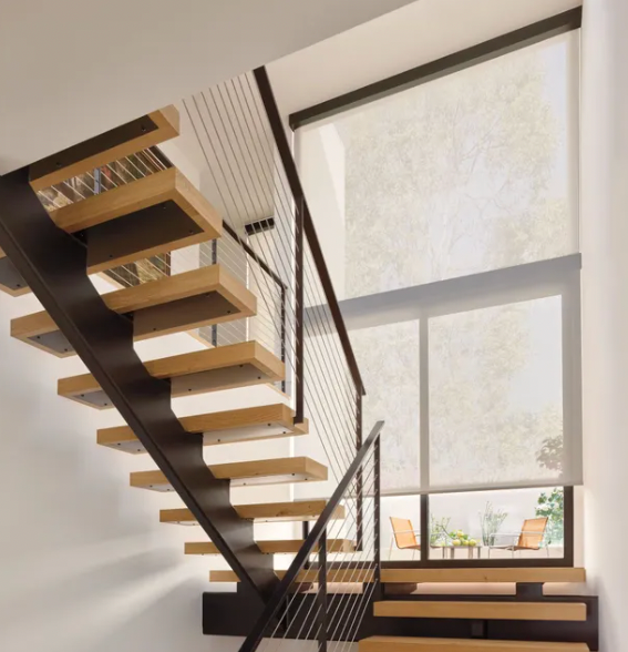 Motorized Blackout Roller Shades in primary bedroom, San Diego, CA