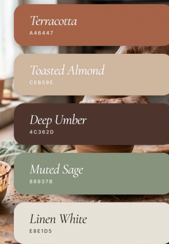 paint colors of Linen White and muted sage