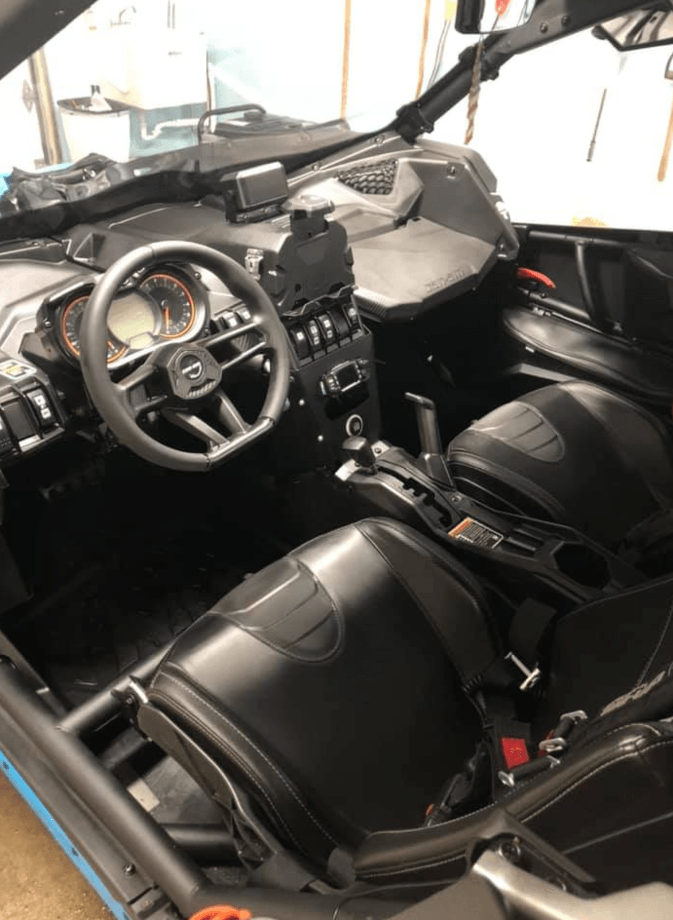 car interior after