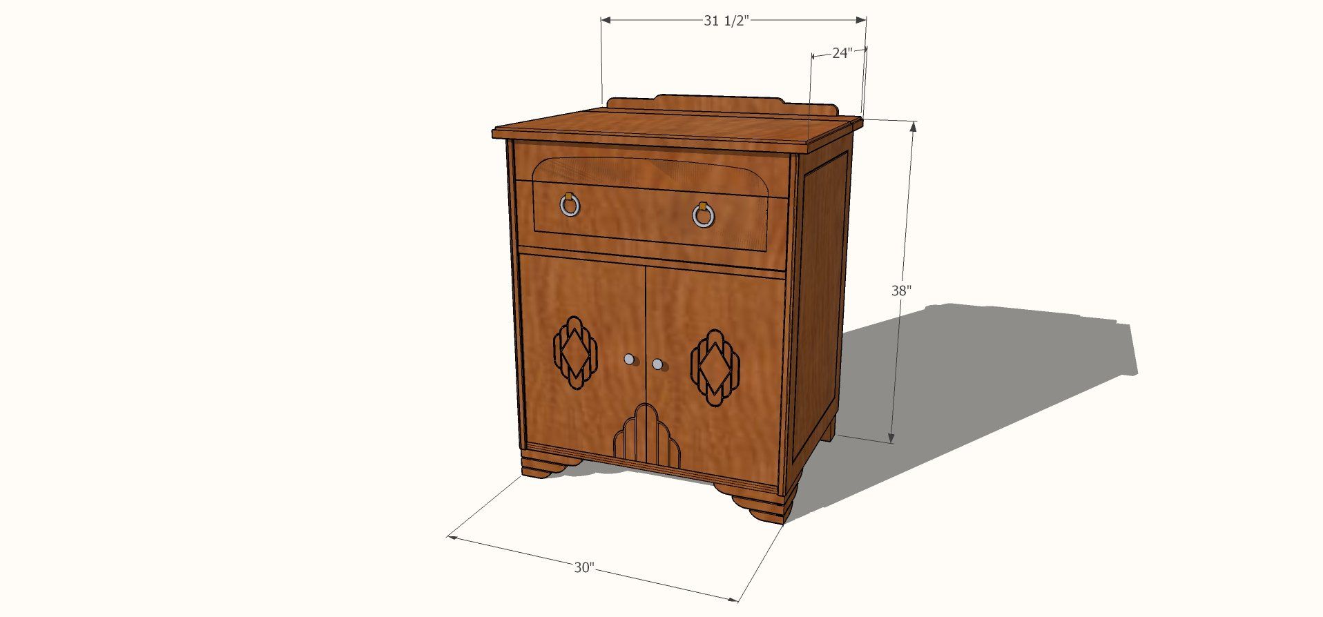 custom wood liquor cabinet design