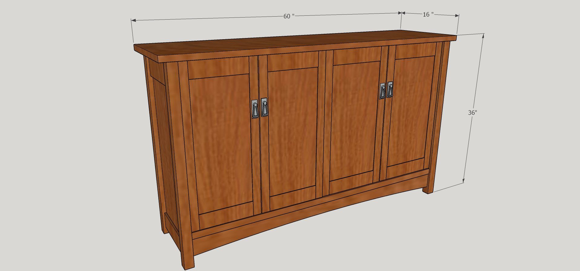 3 door office credenza design