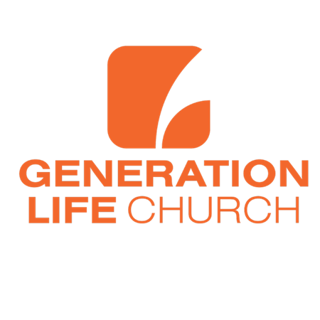 logo for Generation Life church in orange