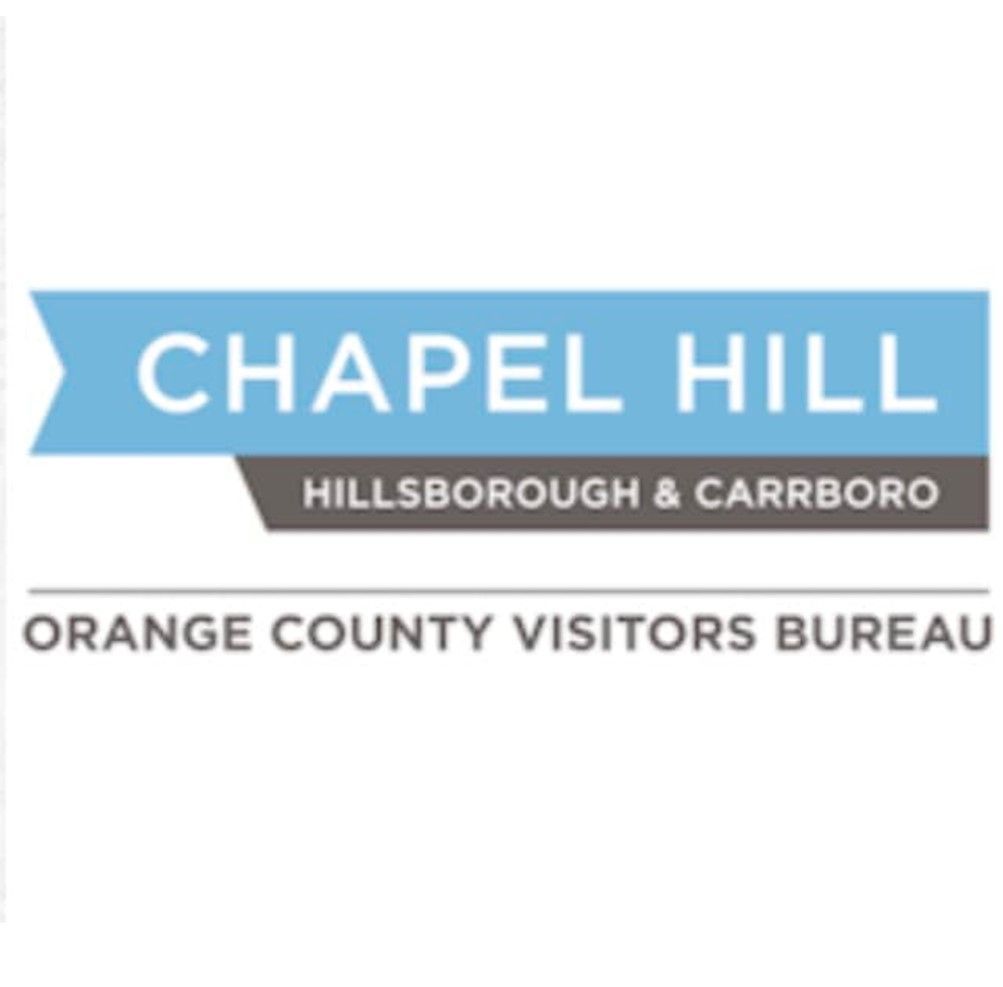 logo for Orange County Visitors Bureau-blue and gray banner