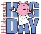 Hog Day logo with pig face in the place of the