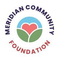logo for Meridian Community Foundation with a central heart