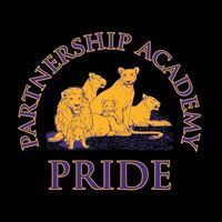 logo for Partnership academy showing a pride of lions