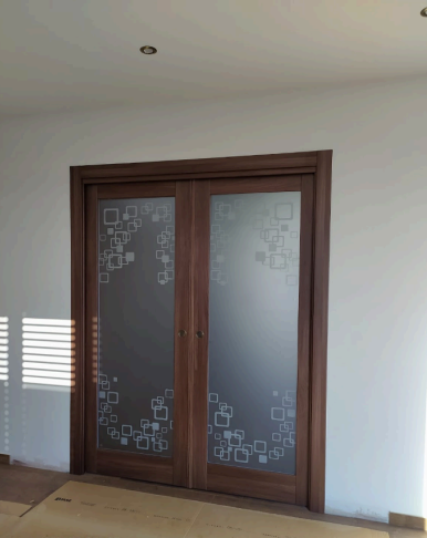 porta con vetro temperato