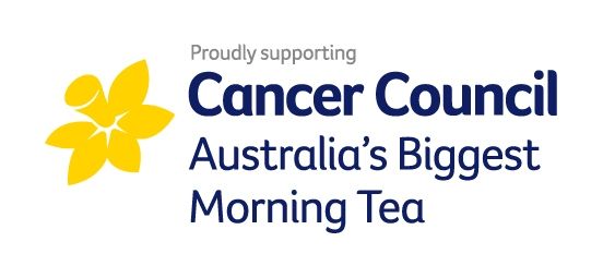 The logo for the cancer council australia 's biggest morning tea