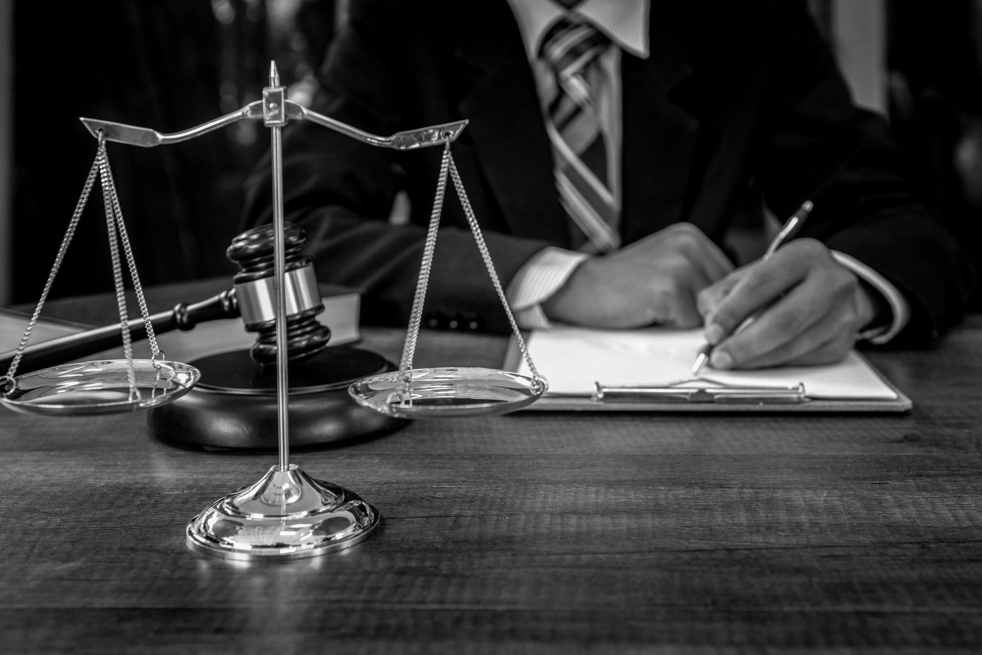 Lawyer Working With Documents - Lexington, NC - The Law Offices Of Richard J McCain