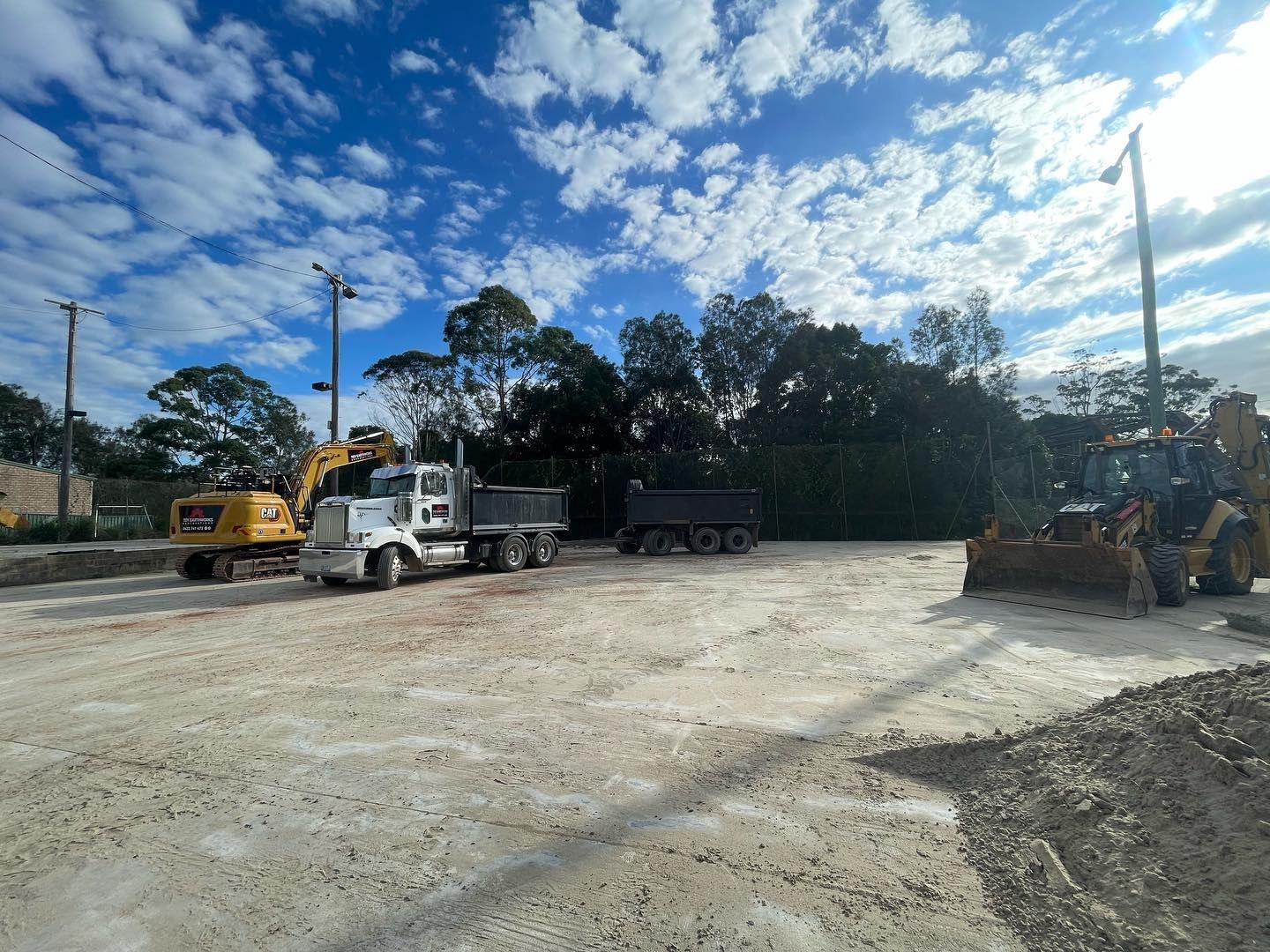 Excavator — Earthworks Services in Kendall, NSW