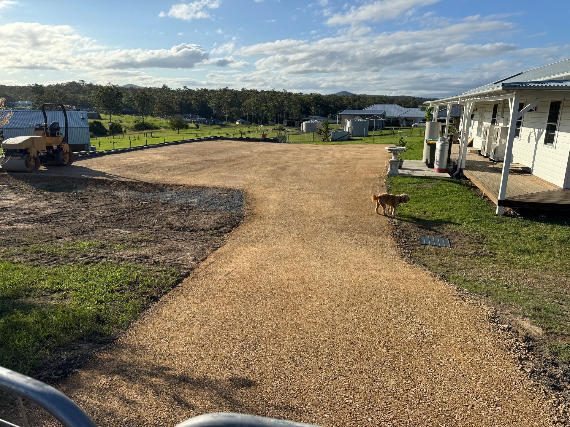Excavator — Earthworks Services in Kendall, NSW