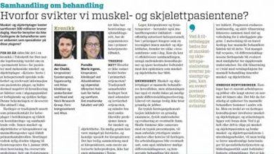 Kronikk i Dagens medisin om samarbeid i primærhelsetjenesten